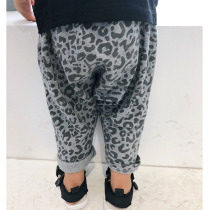 Childrens sports pants spring and autumn childrens casual pants boys pants loose version of female treasure Haren pants BAO WEN trousers