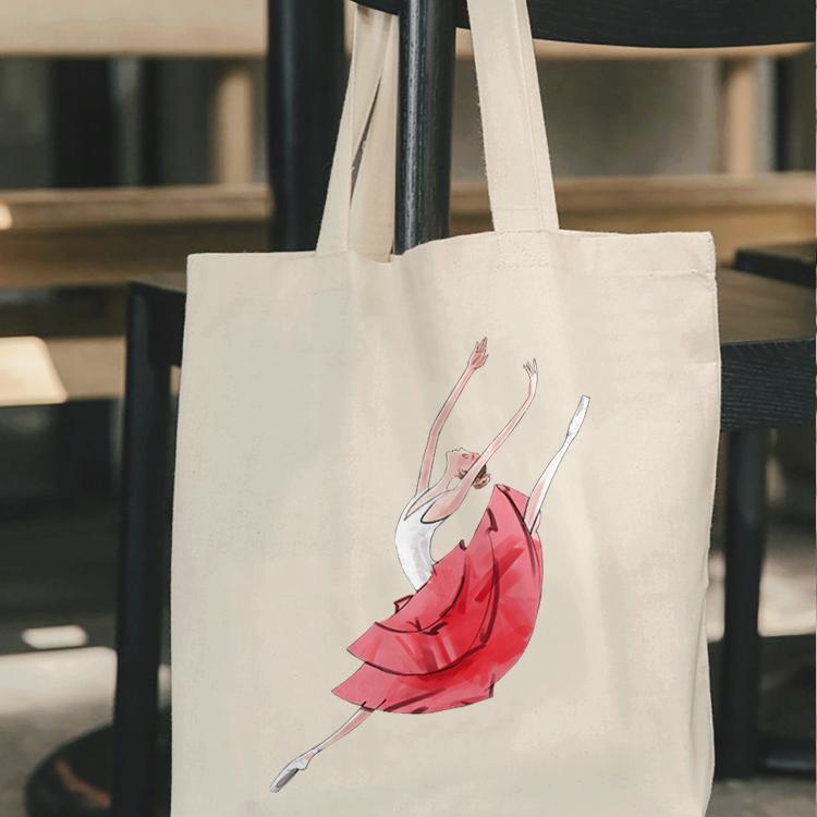 Festive Hot Ballet Don Quixote Kitri Big Jump Red Skirt Canvas Bag Literary Shoulder Handbag Shoulder Bag Festive Hot Ballet Don Quixote Kitri Big Jump Red Skirt Canvas Bag Literary Shoulder Handbag Shoulder Bag