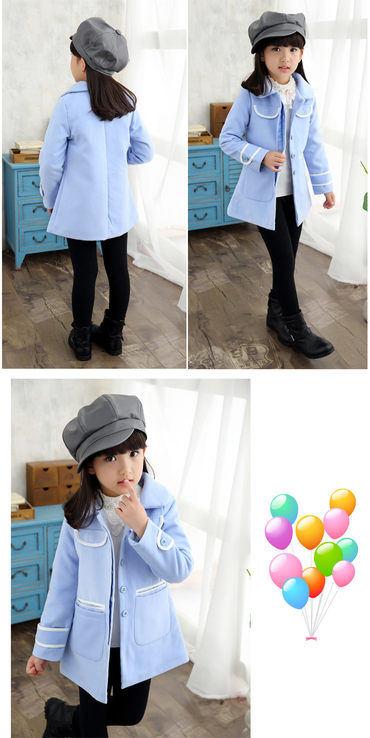 Manteau pour fille en mélange - Ref 2161671 Image 12