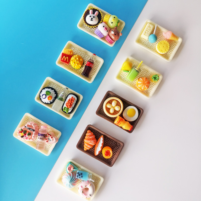 Mini Supermarket food beverage bottle scene snack for children's family wine toy