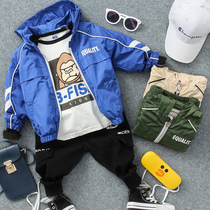 Childrens letter print jacket coat Spring and Autumn new boy baby zipper shirt small children casual coat tide