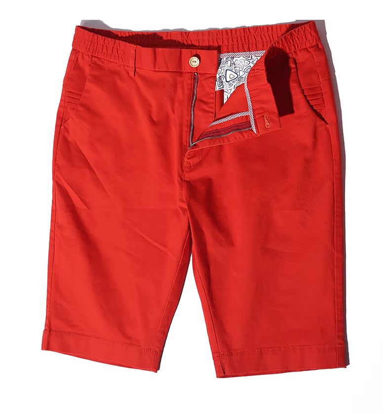 Qiao Lage Tide thương hiệu quần áo nam size lớn Mùa hè quần short giản dị người đàn ông béo thêm phân bón để tăng độ đàn hồi màu rắn quần tất nam