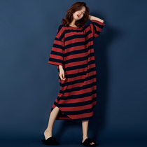 Spicy cotton night dress spring and summer long-sleeved long-sleeved long-sleeved long-sleeved long-sleeved long-sleeved long-sleeved long-sleeved long-sleeved long-sleeved long-sleeved