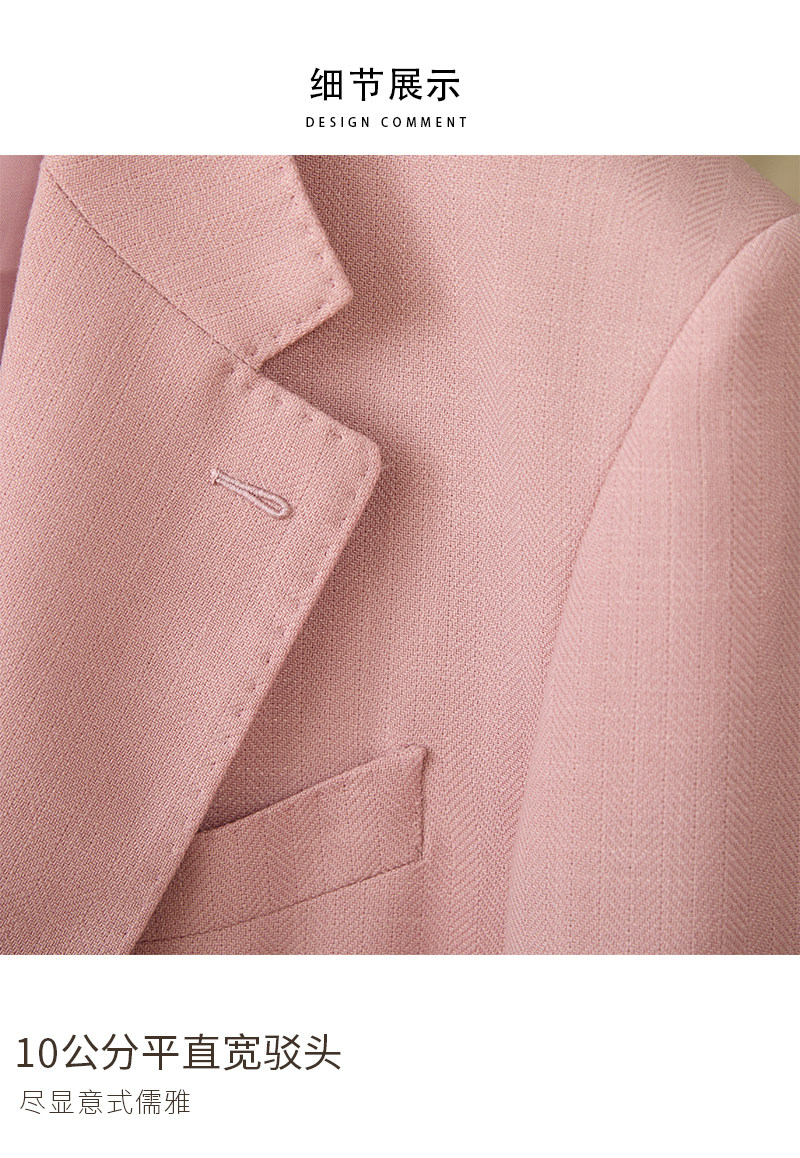 Hirsch Sanxian Business-Stil Entspannung nicht bügeln Leinen Tencel gemischt Fischgräten muster Anzug Jacke Herren Freizeit anzug trendy – Detail 14