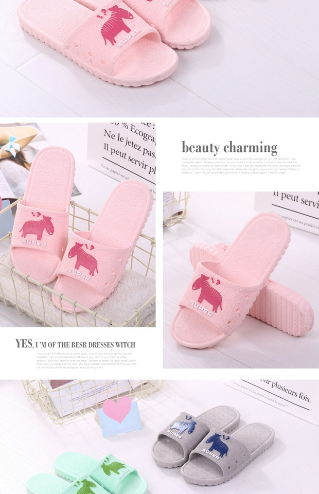 Phòng tắm chống trơn trượt cho nam và nữ tại nhà tắm mềm đáy mùa hè dép nữ trong nhà đôi từ kéo dép và dép dép hot