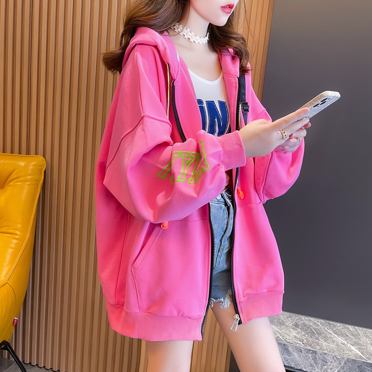 2021 Pregnant women dress the new Han edition fashion loose coat printed large size women's clothes hood