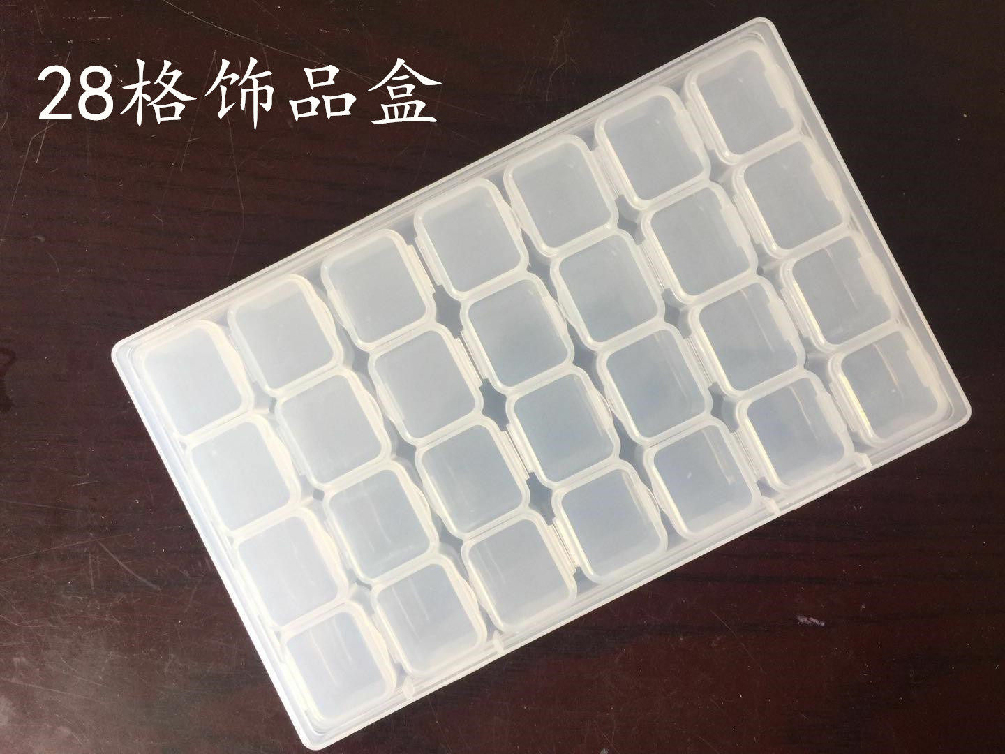 Japan-style Mechia Containing Box Ornament Beauty Dresser Shop Kit Professional With Nail Transparent 28 Dogg Drills Box