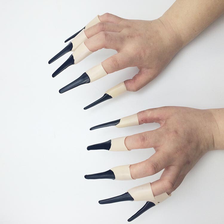 Halloween Cosplay Dress up Props Witch Long Nails Witch Devil Zombie Extended Nails Ghost Claw Finger Halloween Cosplay Dress up Props Witch Long Nails Witch Devil Zombie Extended Nails Ghost Claw Finger