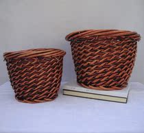 Rattan flower tube flower basket vase wolf willow storage box ornaments