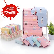 4 gauze cotton saliva towel six-layer baby washcloth newborn bath towel children handkerchief baby towel