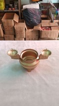Iron imitation copper incense burner dual-purpose incense candle holder candle holder for Buddhist supplies Buddhist utensils that respond to requests the Buddhas light shines everywhere