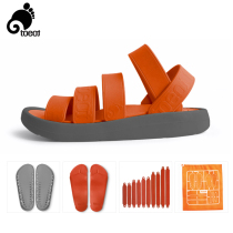 Korea TOEOT sandals summer men and women fashion DIY beach shoes couples travel casual shoes slippers