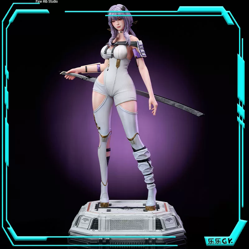Lele gk [Залог] Bijianer Studio Sword Star Sword Princess Red Lotus Figure Statue GK Ornament