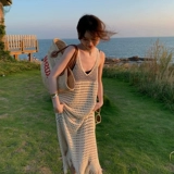 Пляжное платье, длинная летняя майка, юбка, изысканный стиль, яркий броский стиль