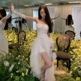 Свадебное платье, белый элегантный элитный бюстгальтер-топ