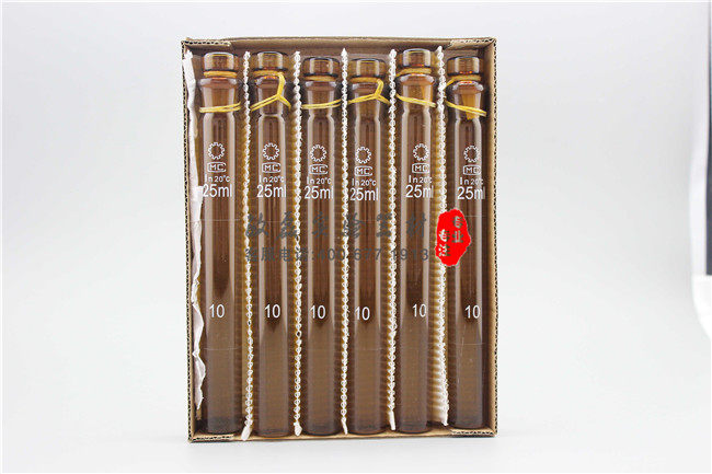 6支/盒 棕色比色管 棕色具塞比色管  5ml 10ml 25ml 50ml 100ml