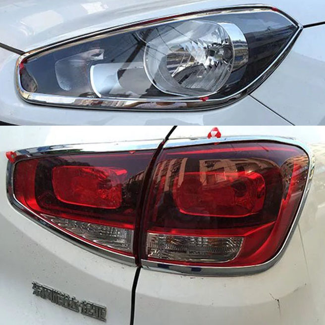 KIA proud running KX3 living room light frame modification special KX3 headlight cover rear tail light cover rear fog light frame decorative strip