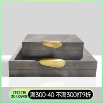 New Chinese style light luxury jewelry box ornaments model room cloakroom bedroom soft decorations dressing table storage decorative box