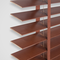 Ou Xuan wood blinds curtain solid wood wooden shutter door Japanese study Villa living room office home bedroom