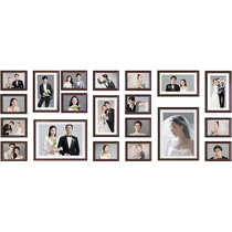 Wash photo wall decoration without punching photo frame combination creative photo living room wall internet celebrity print wedding photo wall hanging