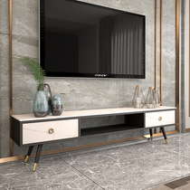 Nordic rock board TV cabinet combination wall cabinet modern simple TV cabinet light luxury bedroom marble TV cabinet