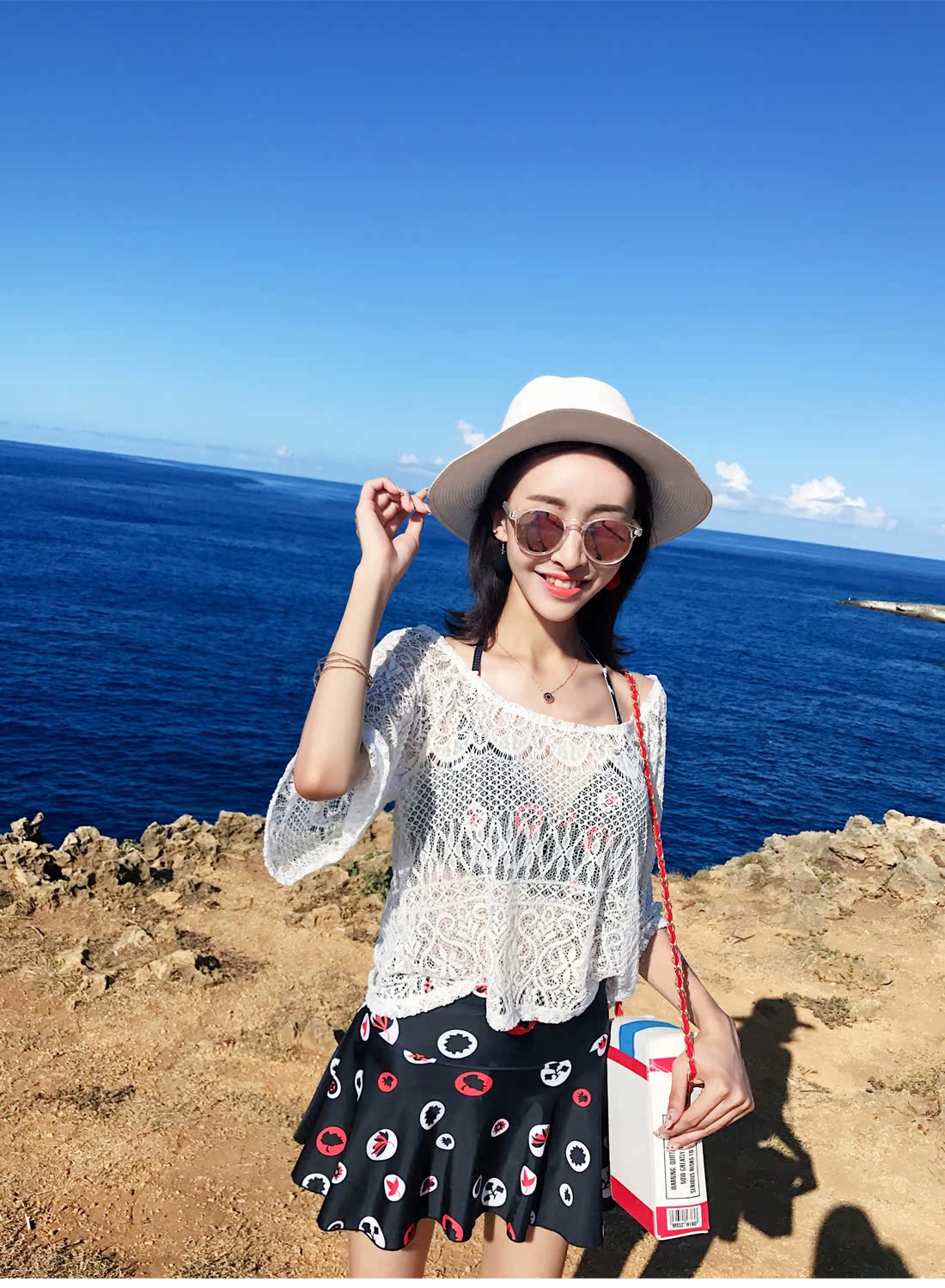 Bộ đồ bơi nữ ba mảnh phù hợp với nước nóng mùa xuân Hàn Quốc nước hoa nhỏ ngực nhỏ tụ tập bơi lội gợi cảm bikini ba điểm - Bikinis bộ đồ bơi nữ