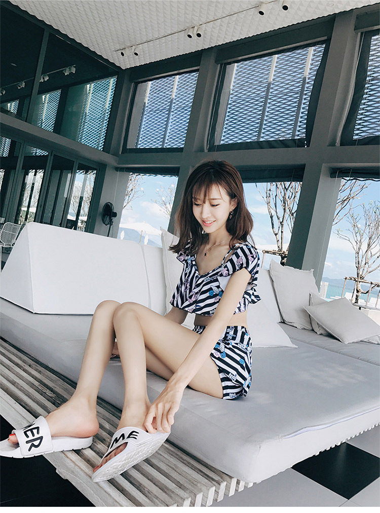 Áo tắm nữ sinh bảo thủ Nhỏ ngực nhỏ hai mảnh nhỏ tụ tập nước hoa Hàn Quốc suối nước nóng gợi cảm bơi lội - Bộ đồ bơi hai mảnh đồ bơi 2 mảnh đẹp