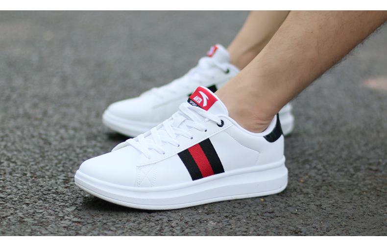 ANTA Một bàn đạp giày nam giày thường giày 2018 mùa hè mới thể thao giản dị giày thêu skate giày giày trắng giày xtep