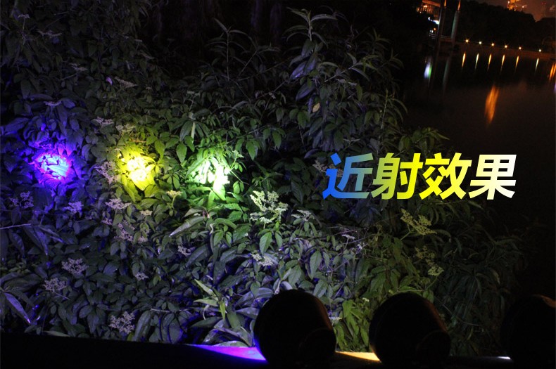 Chính hãng LED mạnh đèn pha tầm xa sạc câu cá ánh sáng ngoài trời trắng vàng ánh sáng màu xanh mỏ đèn mặc đèn pin đèn pin mini siêu sáng