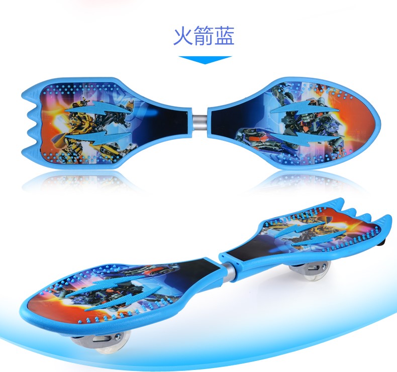 Authentic flash 2 bánh xe tay ga bảng sức sống bơi rồng hai bánh xe tay ga hai bánh trẻ em xe tay ga trôi - Trượt băng / Trượt / Thể thao mạo hiểm nón fornix