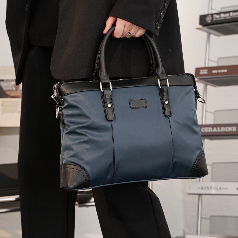Nylon business men's briefcase new men's shoulder handbag casual computer bag Europe and the United States business travel diagonal bag