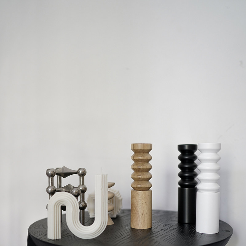 niceone Original Grinding Nordic Minimal Design Solid Wood Geometry Molding Furniture New Products