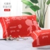 Xinquan bông nguyên chất đệm gối đám cưới lớn màu đỏ đám cưới món quà gối khăn bông vỏ gối đẹp Khăn gối