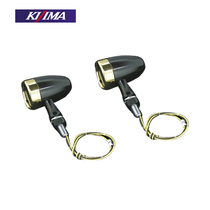 Japan imported niche Harley 883 1200 Street Fighter soft tail modified front and rear turn signal bullet head black spot