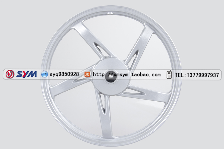 SYM Xia Xing Sanyang Đầu máy Jin Wang XS110-6A Xe trước Bánh trước Hub Vòng thép phía trước Nồi hơi Phanh - Vành xe máy banh mam