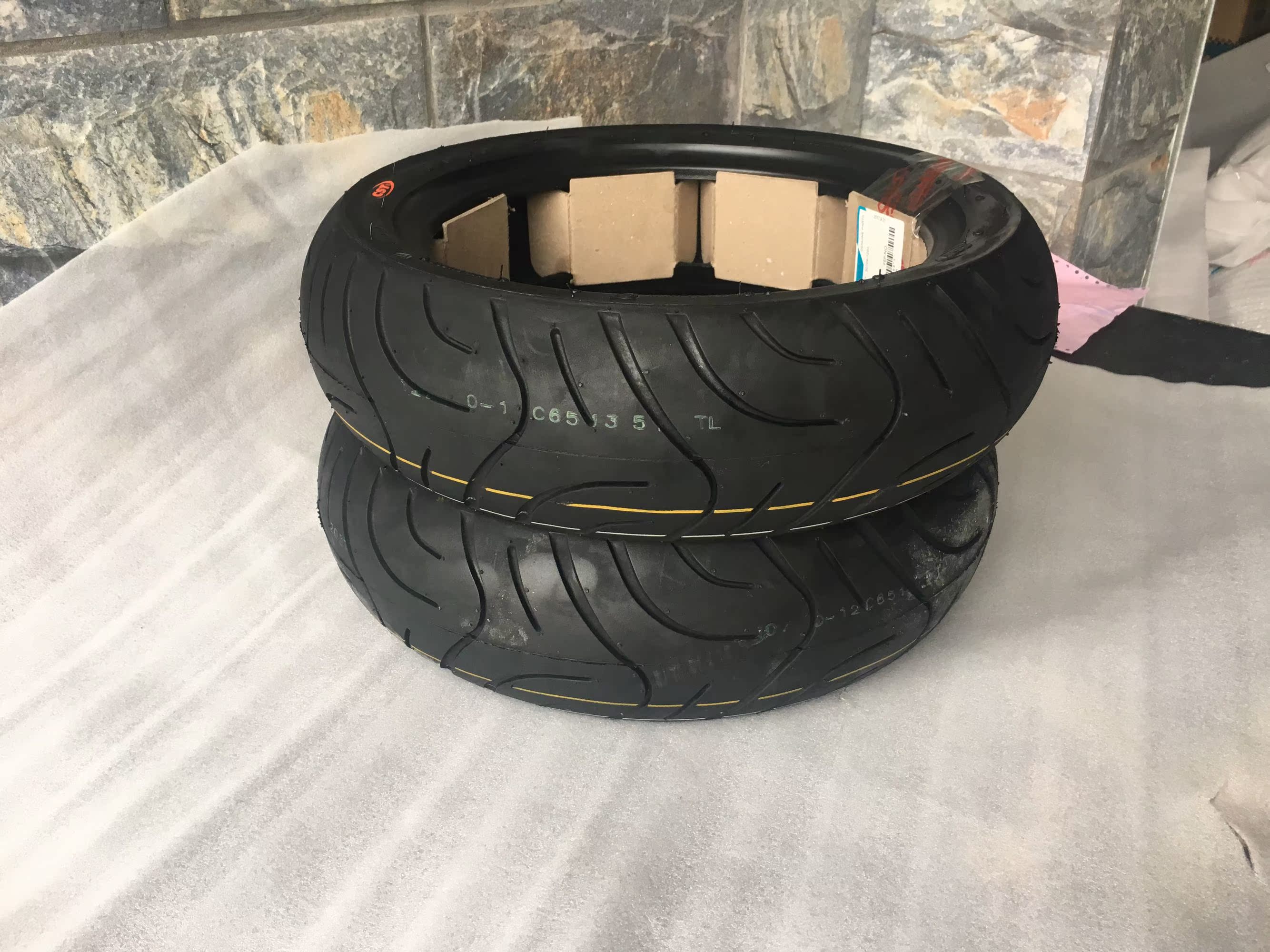 Lốp xe lò xo CF125-3 lốp trước và sau ST125 tires lốp nguyên bản trước và sau của nhà máy 120/70/12 - Lốp xe máy lốp xe máy wave
