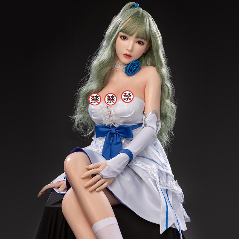 Charming girl silicone solid doll simulation hair transplant version real daughter-in-law can plug male sex toys robot