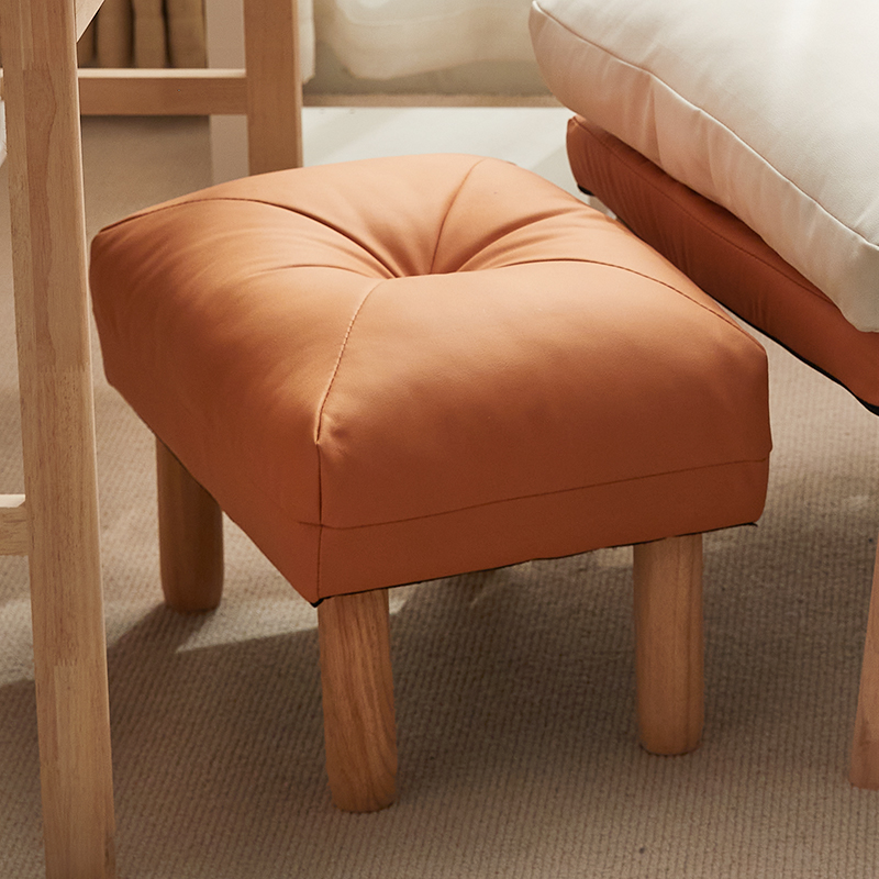 Long Wood Linen Wood Changing Shoes Stool Home Modern Little Stools Couch Stool Wooden Short Bench Living-room Small Bench To Put Legs