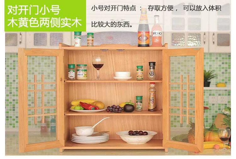 tủ bên bữa ăn tối giản hiện đại nhà hàng bếp tủ bát nhỏ tủ gỗ tủ ngân sách hộ gia đình lắp ráp đơn giản - Buồng tủ đầu giường gỗ