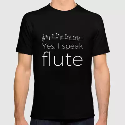 French design T shirt is I say flute Guillaume Jouis