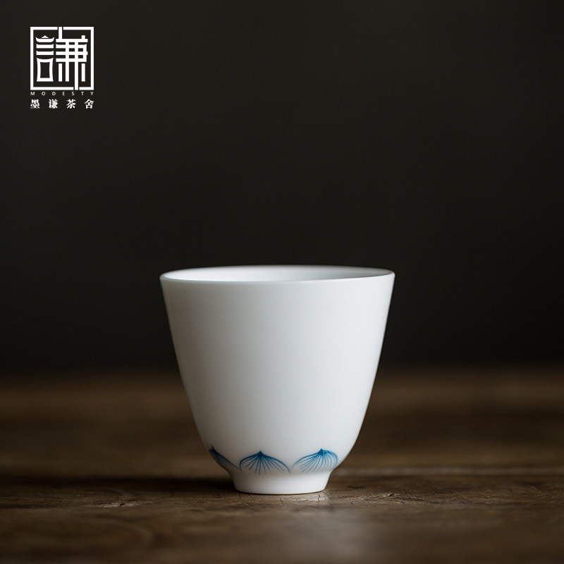 Such as fish sailor painted ceramic cup delicate colored white porcelain thin Chinese wind cup smelling cup kung fu tea