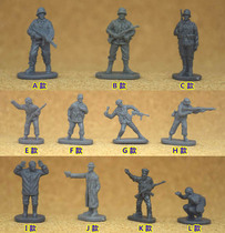 Caesar CAESAR WWII 1:72 Bing people model Jedi Snow Mount Vigilance Standing Guard Walking US Army