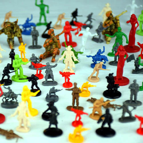 (Vigorous Shenbing People) Ultra multi-style multi-scale multi-brand new hand coating practice Soldier Model Mix