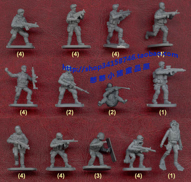 Caesar Modern 1:72 Mini Soldier Model H061 World Peacekeeping Forces Special Forces Special Operations Forces
