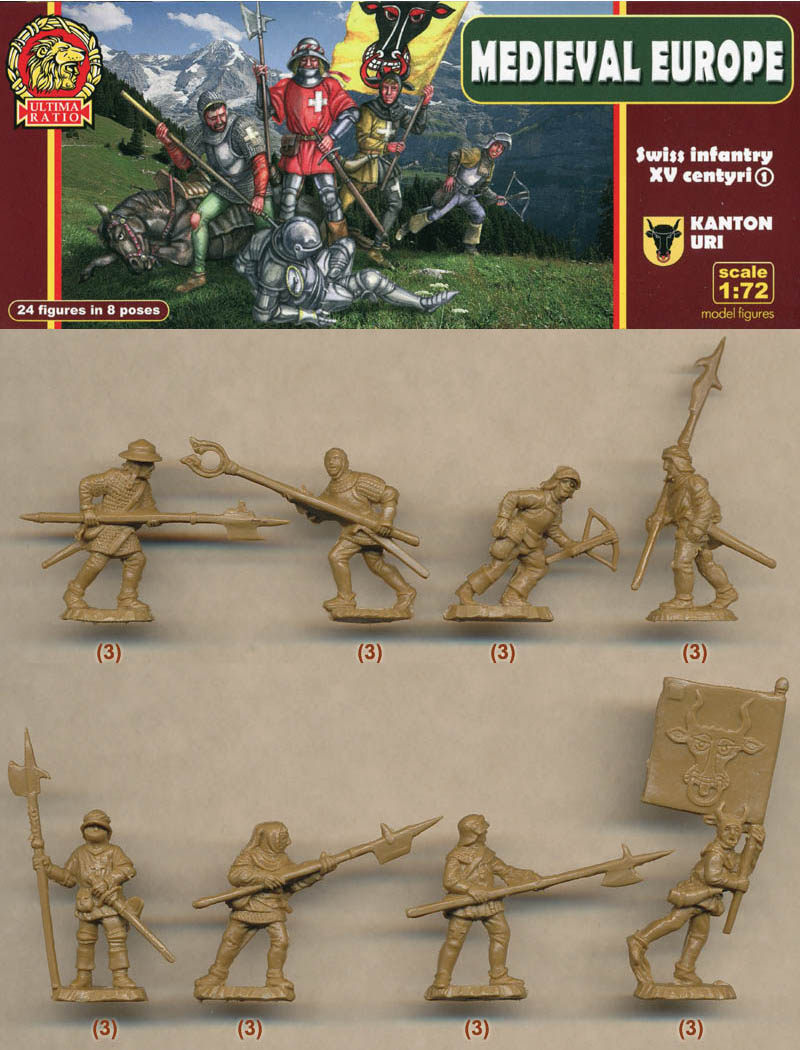 (Hercules soldiers) Ultima Ratio 1 72 soldiers model UR007 15th century Swiss infantry