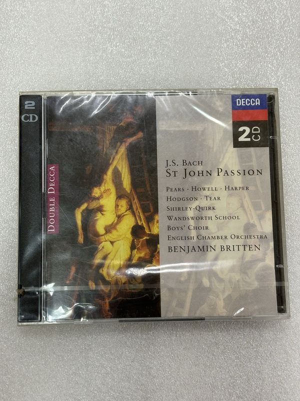 Authentic In-Stock Product* Britten - Bach St. John Passion Triple-Audio-Cd Set with Floral Design Audiophile Disc Double Cd 2Cd