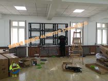 Hydraulic front maintenance bracket LCD splicing screen bracket recessed 46 49 55 inch rebound wall bracket