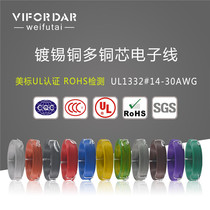 Factory supply: UL1332#22AWG Teflon line 0 3 square high temperature line OD:1 35 tinned copper