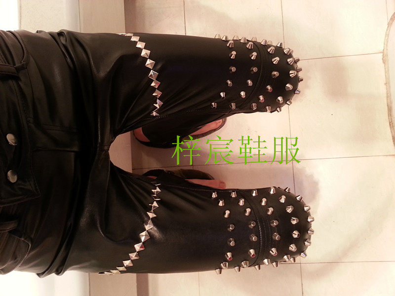 Pantalon cuir homme serré - Ref 1483959 Image 55