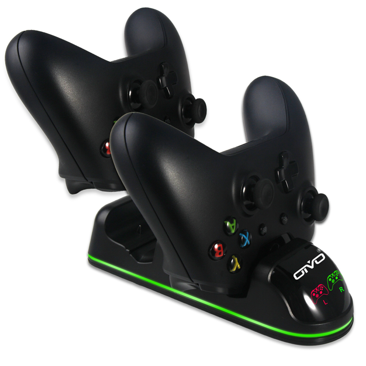 Trò chơi video Zhongtian OIVO XBOX đích thực một tay cầm bộ sạc đôi với đèn báo cơ sở sạc pin đôi - XBOX kết hợp máy chơi game cầm tay sony
